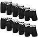 Produktbild L&K 10er Pack Herren Retroshorts Boxershorts Baumwolle Schwarz Mehrfarbig Unterhose 1116BL M