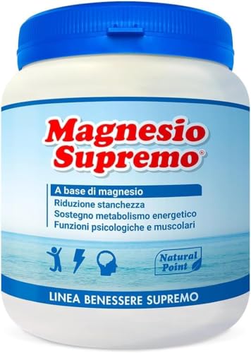 Natural point magnesio supremo 300 grammi in polvere - riduce stress e stanchezza dovute...