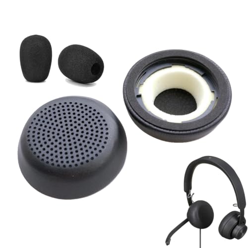 V-MOTA �����p�C���[�p�b�h �}�C�N�E�B���h�X�N���[���t�� �Ή� Logitech Zone Wired�����Zone 750�w�b�h�t�H���p �u���b�N 1�y�A