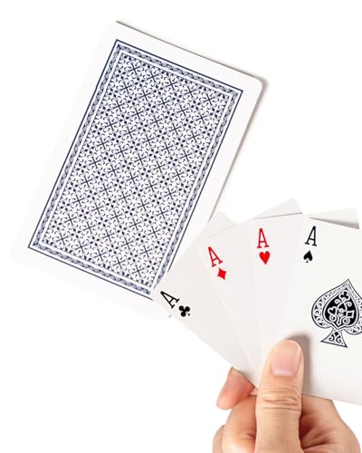 Spielkarten,2 Decks Pokerkarten,Standard Spielkarten,kartenspiel,Playing Cards, Profi Poker, Wasserdichtes,Geeignet für Familienpokerspiele, Partypokerspiele