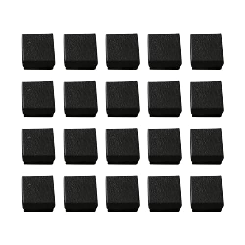 Lot de 20 boîtes Cadeau en Carton pour Bijoux, bagues, Boucles d'oreilles, Anniversaires, Anniversaires de Mariage, Noir