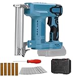Cordless Brad Nailer, Cordless Nail Staple Gun Compatible with Makita 18V Battery, 2 in 1 Electric Stapler Nailer with 1000 Nails and 500 Staples, Nail Gun/Staple Gun for Upholstery, Carpentry