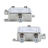 Largement utilisé : répartiteur satellite 2 récepteurs simultanément pour les systèmes satellite et câble, compatible avec DVB-S/S2, DVB-T/T2 et DVB-C/C2 : adapté à diverses normes de signaux numériques et polyvalent