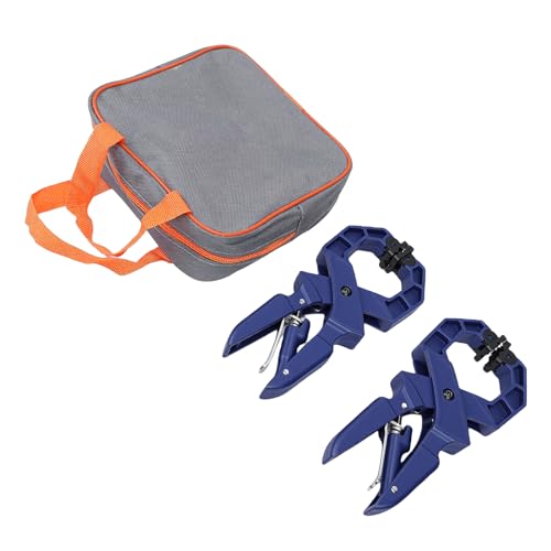 Abrazaderas de mano con trinquete Emoshayoga de 2 piezas para talleres de carpintería casera 3
