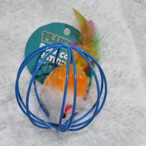 Bola Para Gato de 6 cm com Rato Vazada Color