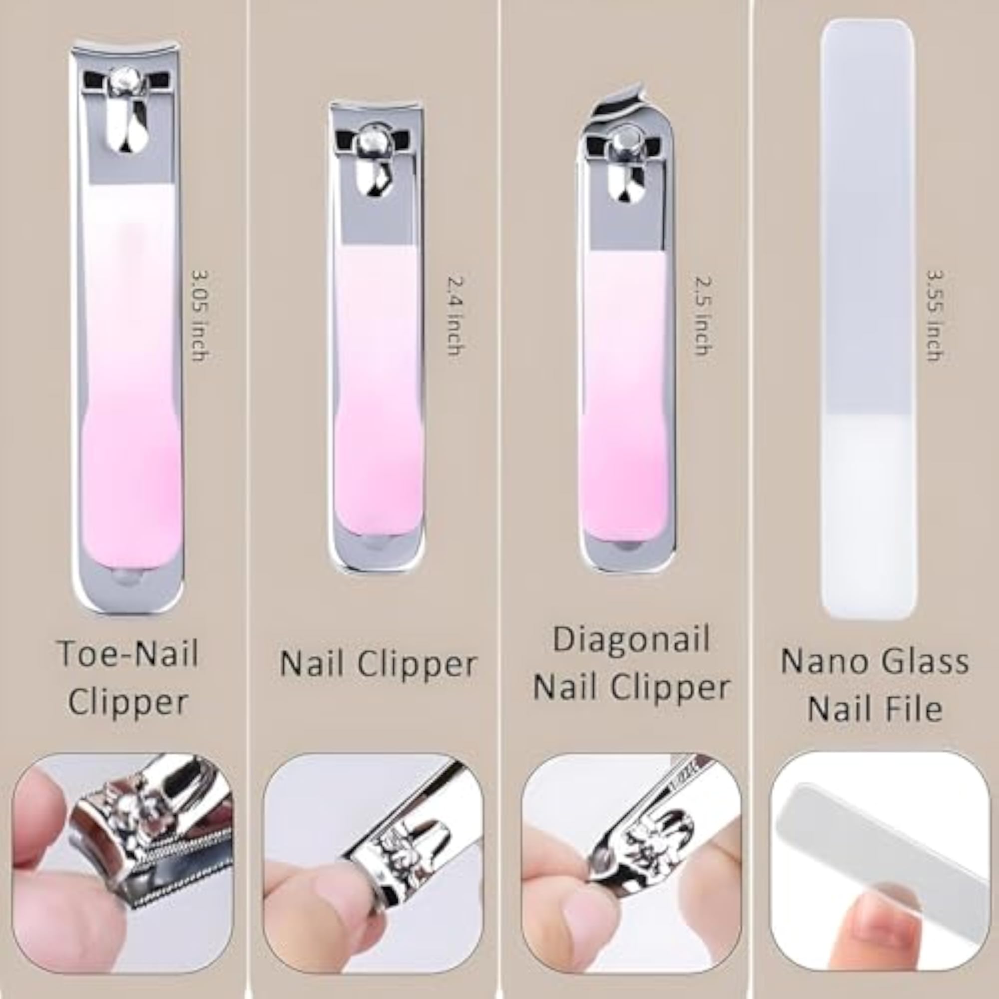 10-in-1 Precision Nail Care Kit with Luxe Travel Case