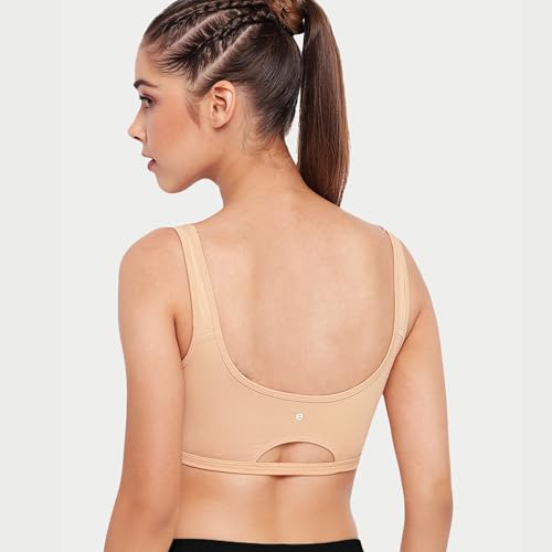 Image of Enamor Low Impact Women's Cotton Easy Everyday Bra - All Day Comfort Non Padded, Wirefree, High Coverage - SB06