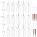 Huayue 15pcs Botellas de Aplicador de Botella de Pegamento de 30ml, Botella de Precisión con 5pcs Pequeño Embudo y 5pcs Pipeta de Transferencia de 3ml