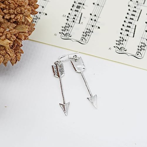 AeraVida Minimalist Hunter's Arrow .925 Sterling Silver Dangle Earrings3