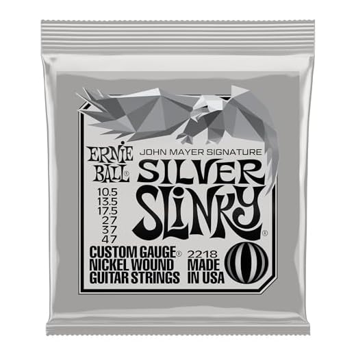 Ernie Ball John Mayer Silver Slinky Nickel Wound Electric Guitar Strings - 10.5-47 Gauge
