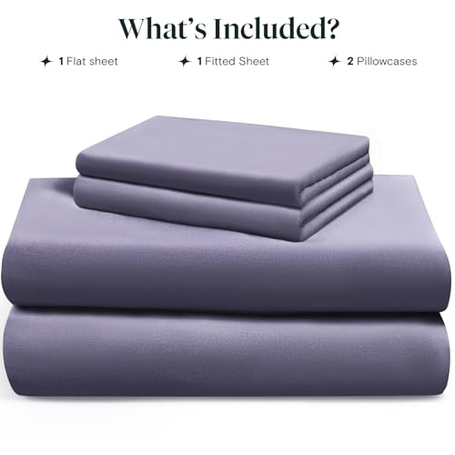 Image of LuxClub King Size Sheets Set, 100% Rayon Derived from Bamboo Cooling Sheets, Breathable & Soft Deep Pocket Up to 16 inch, Hotel Luxury Silky Sheets King Size, Light Grey