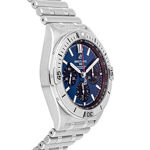 Breitling Chronomat B01 Blue Dial Mens Watch AB0134101C1A14