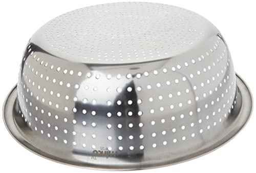 Image of Winco Chinese Colander with 2.5 mm Holes, 11-Inch, Stainless Steel, Medium
