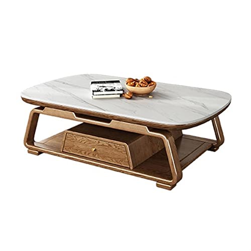 Living Room Table Modern Luxury Coffee Table, Slate Top and