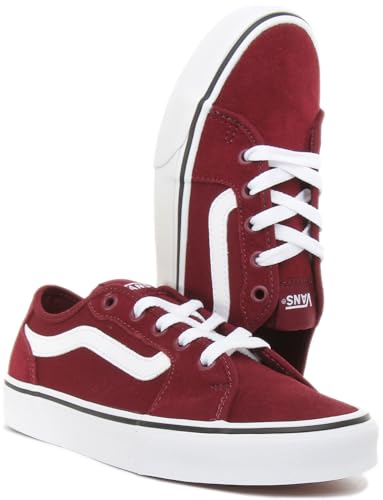 Vans Vans Filmore Decon Women's Lace Up Cupsole Checkred Trainers, Suede Canvas Port Royale White, 7.5