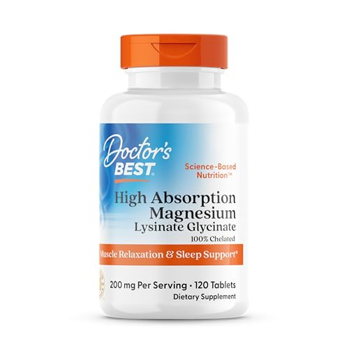 Doctor’s best high absorption magnesium glycinate lysinate supplement - 100%