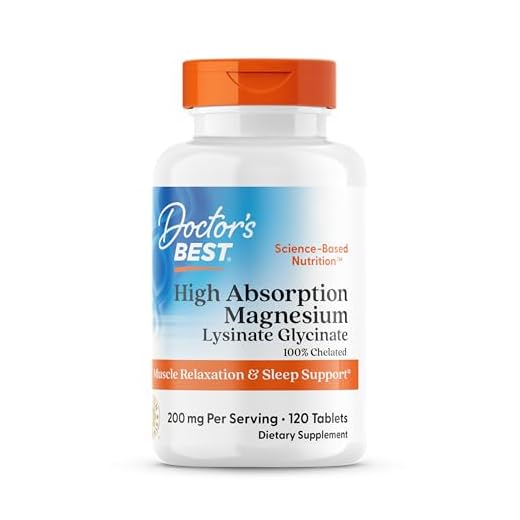 Doctor's Best High Absorption Magnesium Glycinate Lysinate, 100% Chelated, TRACCS, Not Buffered, Non-GMO, Vegan, Gluten & Soy Free, 100 mg, 120 Tablets (Packaging May Vary)