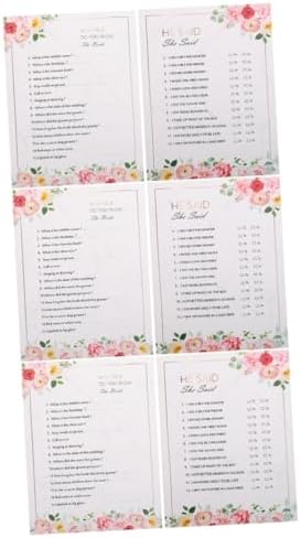 MAGICLULU 60 Pièces Carte de Jeu Carte de Quiz Jeu d'anniversaire activité de fête Jeux d'enterrement de Vie de Jeune Fille Cartes de Jeu à Boire Cartes de Jeu tacites Papier