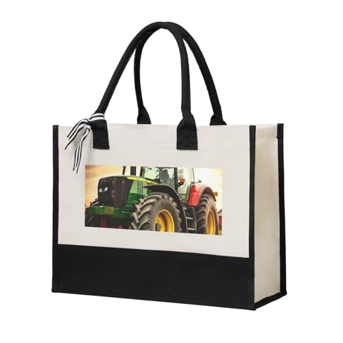 HJRT Borsa tote estetica in tela per donna borsa per la spesa grande capacità borsa a tracolla bulldog francese borse riutilizzabili borse per la spesa borse regalo per lavoro spiaggia viaggi, Tema