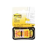 Post-it Index Haftstreifen mit Unterschriftensymbol 25 mm 50 Streifen pro Packung