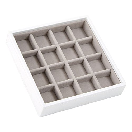 Preisvergleich Produktbild Stackers Weiß Charm-Fach 16 Ausbuchtungen