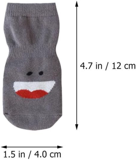 Sosoport 5pairs Non- Cartoon Socks for Indoor Use Soft Floor Socks for Years Old for Learning to Walk Comfortable and Breathable Design Included