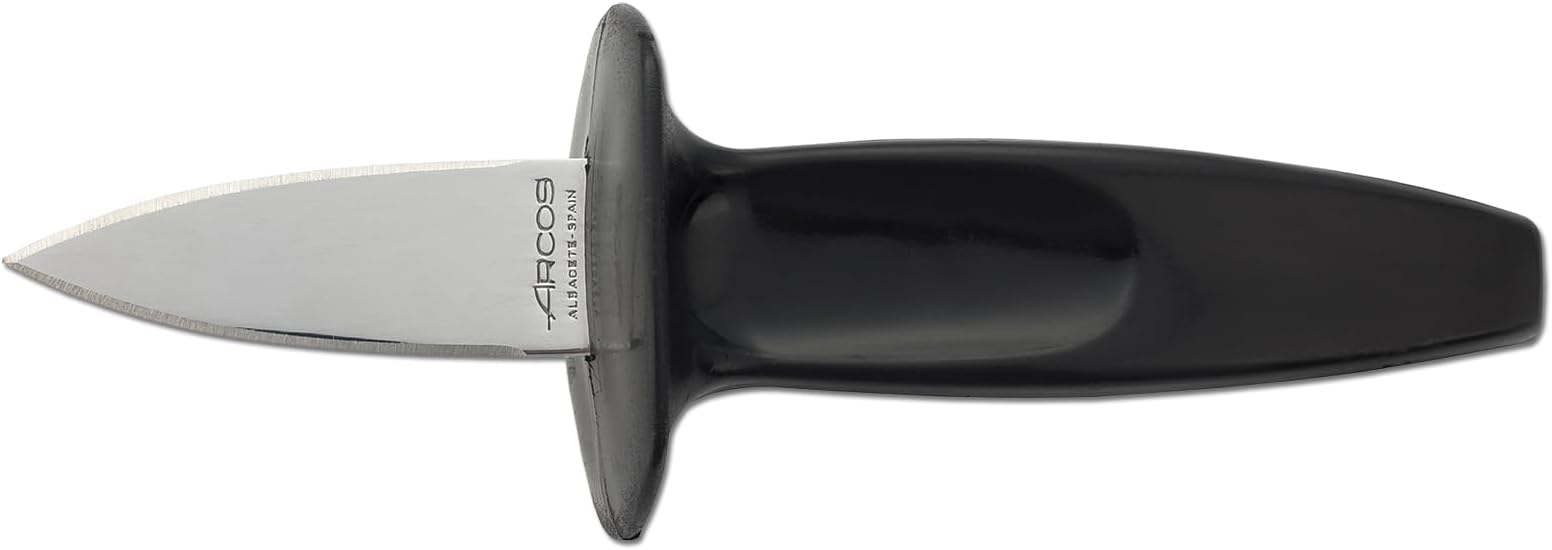 Professional Gadgets-Oyster Knife-Blade Stainless Steel 60 mm (2.36 Inches) -Handle Polypropylene Black Colour, 18/8