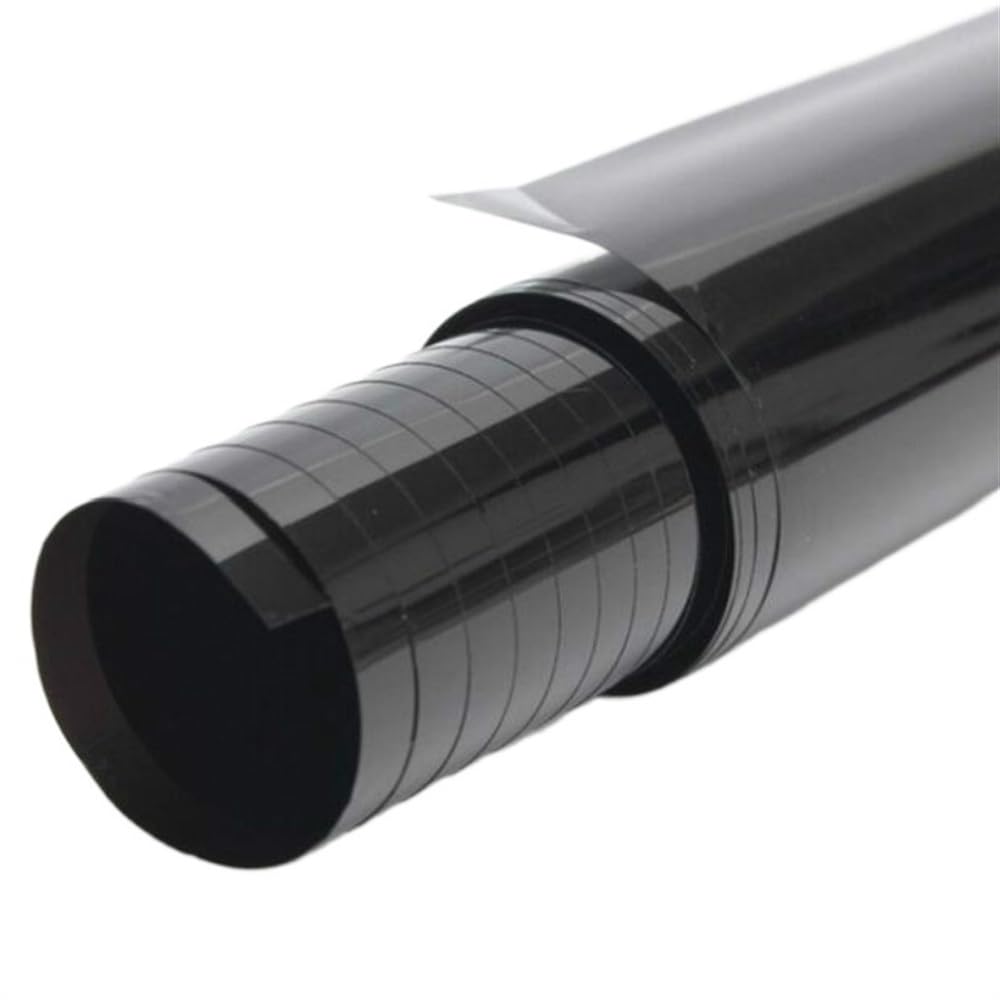 Car Window Tinting Film 300cmx50cm Black Car Window Foils Auto Home Glass Building Tinting Film Roll Side Solar UV Protection(5 Percent Clear)