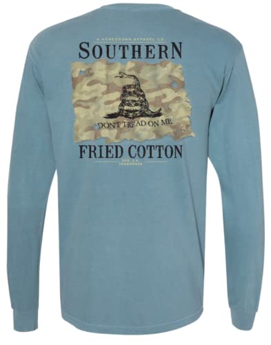 Homegrown Apparel Don't Tread On Me Camo Flag Unisex Long Sleeve T-Shirt