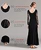 ZX Women's Ballroom Dance Dress Lace Sleeve Long S... #2