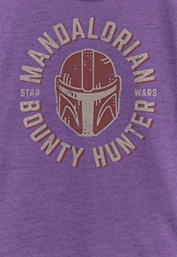 STAR WARS Mandalorian Lone Wolf Girl's Heather Crew Tee3