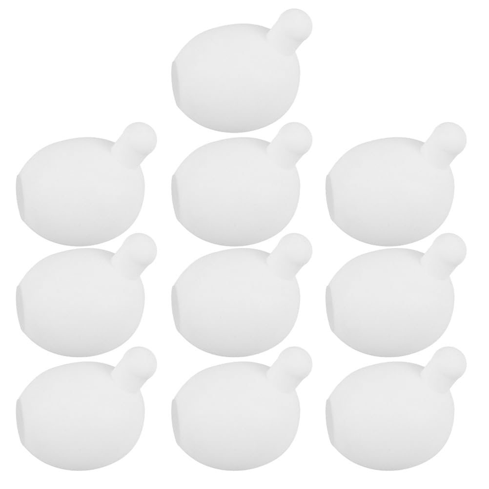 DOITOOL Squeeze Stress Balls : Press Bubble Insert for Crochet - Silicone Stress Ball Inserts Replacement for DIY Doll Making, White, 2.4in