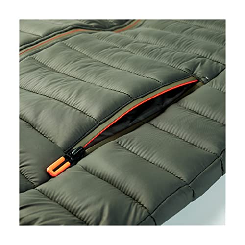 Chaleco de algodón acolchado para paseos casuales en invierno azul oscuro L 5