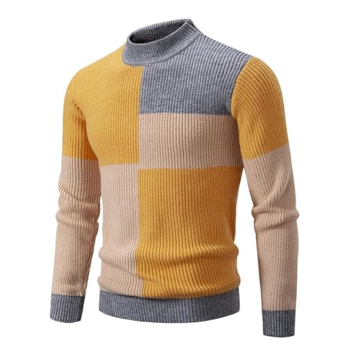Men's Sweater Korean Style Retro Wool Knit Pullover Base Layer Casual Long Sleeve Top for Men2