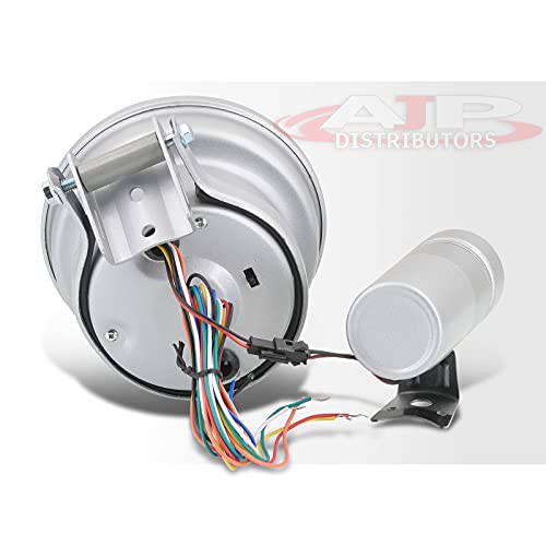 Ajp Distributors Universal Jdm Sport 5" Carbon Fiber Face 4-In-1 Tachometer 11K Rpm Tach Gauge W/Oil/Water Temperature Pressure + External Red Led Shift Light Replacement Upgrade #TOP3