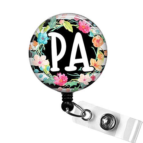 Arakulago 'Fractured Means Broken' Nurse Badge Reel - Retractable ID Holder With Clip, Glitter Acrylic For Medical Staff