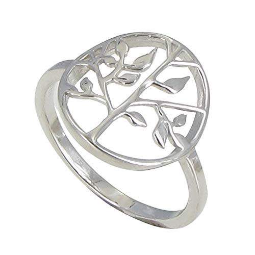 Bague Argent 925 Rhodié Arbre de Vie Les Poulettes Bijoux bague anti-noircissement peau sensible