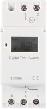 THC 30A Digital Timer Switch Programmable Control Time Timing Timer Relay Switch 12V Electronic Switch