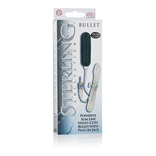 Calexotics Sterling Collection - Wired Bullet Egg Vibrator - Remote Control Sex Toys For Couples - Adult Vibe Massager - Black - 2.2 Inch #TOP4