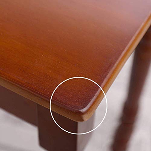 Taburete otomano para maquillaje, taburete de tocador, taburete de comedor, banco de zapatos, tocador de madera maciza, 8 colores (color: H, tamaño: 39 x 29 x 42 cm) - imagen 6