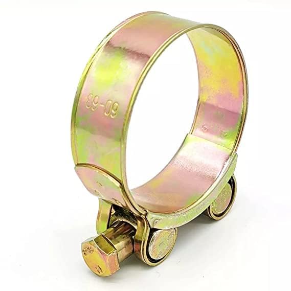 AVRIAN Metal Zinc Coated T-Bolt Hose Clamp, Adjustable OD Range Heavy Duty High Pressure Pipe Strap Clamp, Metal Fuel Line Clamping for Automotive, Plumbing, Industrial Joint clamp 1 Pcs. 56-59 mm-image-29
