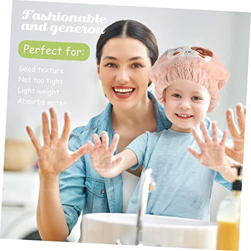 FRCOLOR 3 Pçs Touca De Cabelo Seco Touca De Banho Infantil Toalhas De Embrulho De Cabelo Toalhas De