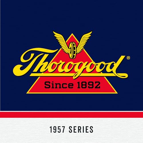Thorogood 1957 Series 8” Waterproof Steel Toe Work Boots for Men - Full-Grain Leather with Moc Toe, Slip-Resistant Wedge Outsole, and Shock-Absorbing Insole; EH Rated, Briar Pitstop - 12 D US