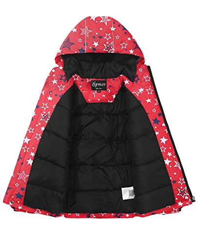 Image of Boys Girls Waterproof Ski Jacket Hooded Snowboard Coat Windproof Winter Snow Outwear
