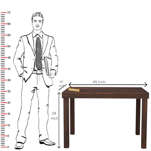 Image of Dining Table 4 Seater with Chairs | Sheesham Wooden Four Seater Dinning Table with Cushioned Chairs for Restaurant | Dinner Table 4 Seater | Dining Room Set