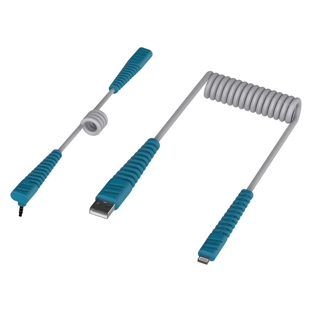 Cable de audio y alimentación OtterBox EasyGrab infantil color plata 7