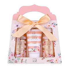 Accentra – Set Doccia Donna Set Regalo MIELE GELSOMINO in una splendida confezione regalo, Set di 3 pezzi con gel doccia, lozione corpo e bagnoschiuma, benessere per San Valentino e Festa della Mamma