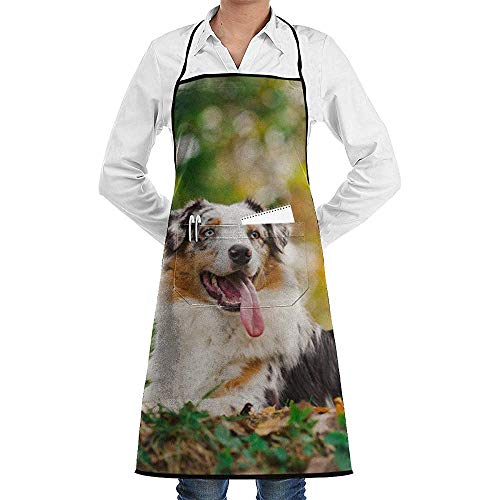 Shepherd Dog Sticking Out Zunge Schürze Lace Adult Mens Womens...