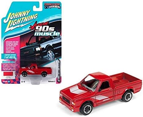 DIECAST 1:64 Muscle Cars USA - 1991 GMC Syclone (Bright RED) JLSP027-24B by JOHNNY LIGHTNING