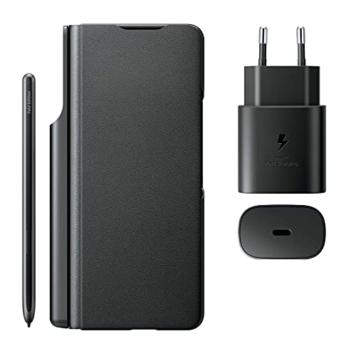 Protection Samsung Galaxy Z Fold3 5G Flip Cover Case stylet S Pen chargeur